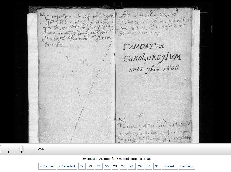 Dis tertia septembris excel lentissimus Franciscus de Moura Marchio de Castello Rodrigo FVNDATVR CAROLOREGIVM